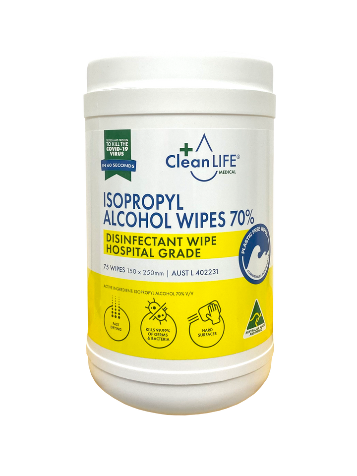 Isopropyl Alcohol Wipes 70% Canister